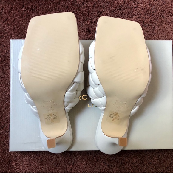 Marc Fisher Leather Ivory Sandals - Picture 4 of 6